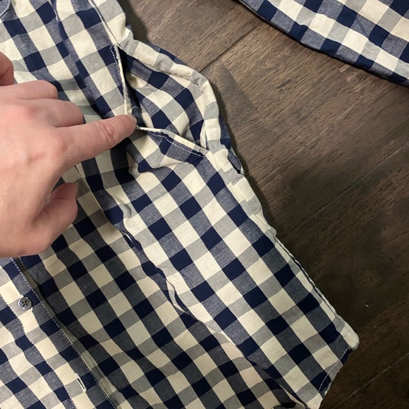 Solid and Striped Poppy DeLevingne button up - Picture 3 of 6